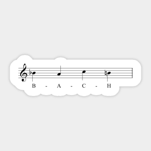 bach motif Sticker